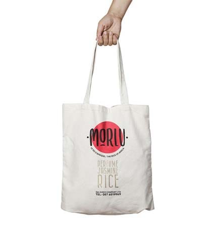 White Cotton Canvas Reusable Shopping Tote