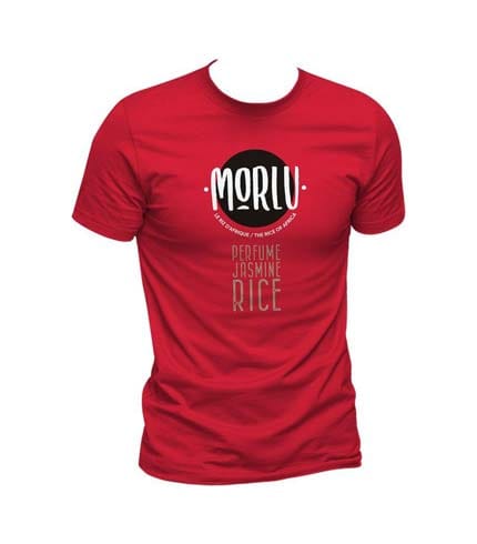 Morlu Red Cotton Essential T-Shirt