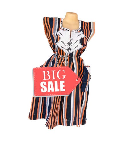 Multicolored African Print Dress