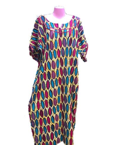 Vibrant Multicolored African Print Dress