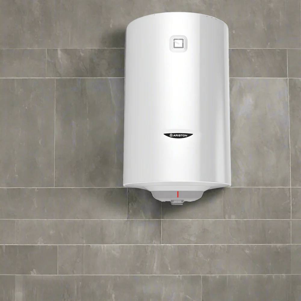 Ariston PRO R Vertical Water Heater – 50L, 80L & 100L | Enamelled Tank with Nanomix™, Energy-Efficient Polyurethane Insulation, Calcium-Proof Heating & Safe Thermostat Control