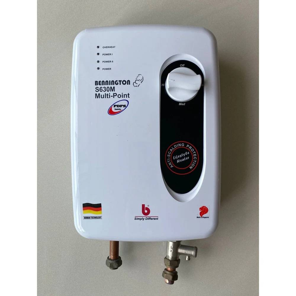 Bennington S630M Multipoint Instantaneous Electric Water Heater – 3rd Generation, High-Flow Nylon Polymer Tank & Japanese Heating Element for Efficient Hot Water