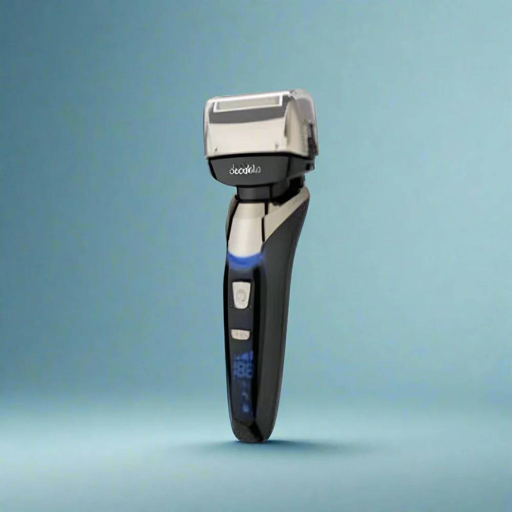 Decakila Electric Shaver KMHR019B – 4-Blade Reciprocating System, Three Foils, 800mAh Battery & 60-Minute Runtime for a Precise, Smooth Shave