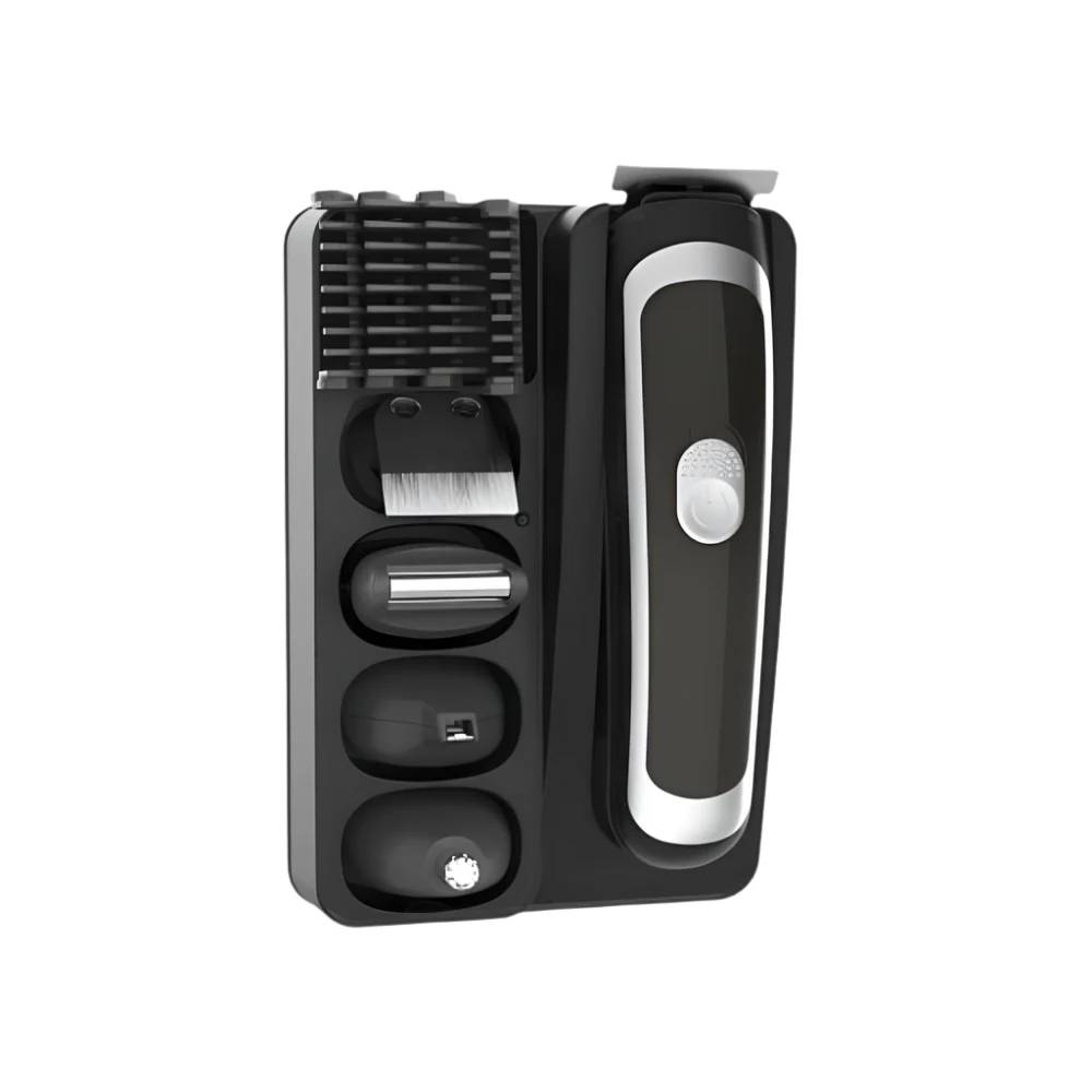 Decakila 5-in-1 Grooming Kit KMHR017W – Wet & Dry Use with Interchangeable Heads, 600mAh Battery, and 45-Minute Runtime