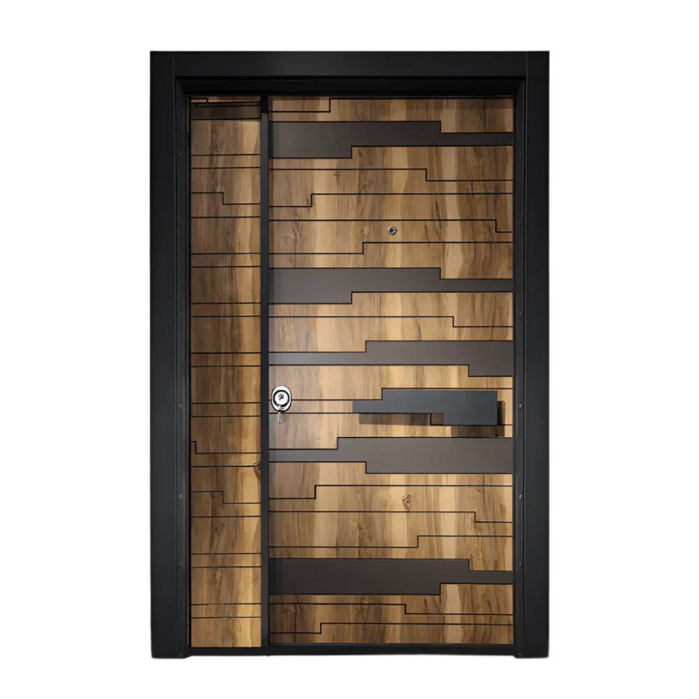 Decordin Luxury One & Half Door – PORTAL 016 – Central Lock System, Elegant Design, Peephole, Easy Maintenance, 7ft x 4ft Grand Entrance in Accra