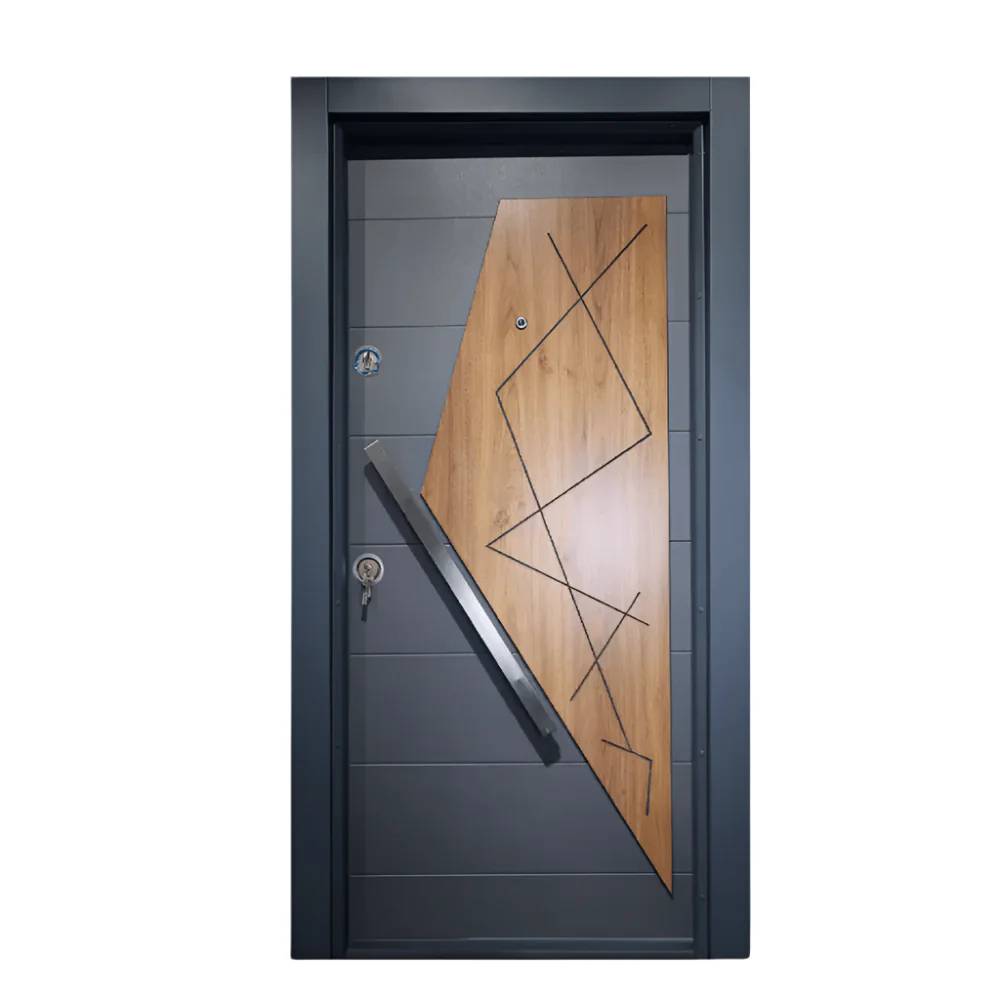 Decordin PVC Laminox Single Door – PMR-011 – Weather-Resistant Build, Double-Pane Glass, Energy Efficient & Secure Entry for Modern Homes