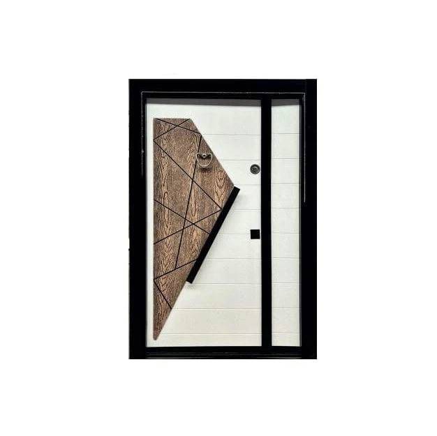 Turkish Luxury Cement Board Bulletproof Exterior Security Door – CK-17 – Reinforced Metal Frame, Multi-Point Lock, High-Security Bullet Resistance, and Modern Design