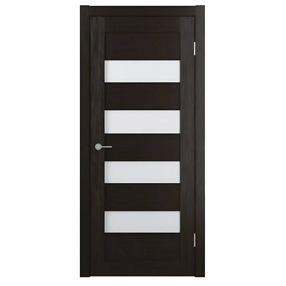 Unidoors Wenge PVC Internal Door – MD02 – 7ft Height, Dark Woodgrain Finish, Solid Core, Moisture-Resistant PVC, Ideal for Bedrooms, Bathrooms, Offices & Hallways in Accra