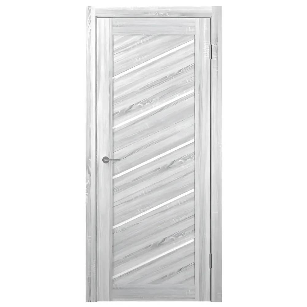 Unidoors Light Sonoma PVC Internal Door – MD03 – 7ft Height, Bright Oak Finish, Moisture-Resistant PVC, Complete with Lock & Handle, Ideal for Bedrooms, Bathrooms & Offices