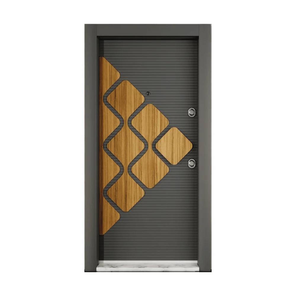 Turkish Luxury PVC Exterior Security Door – CK-7 | Single & 1½ Door | Multi-Point Locking | High-Quality PVC Finish | Modern Entry Protection
