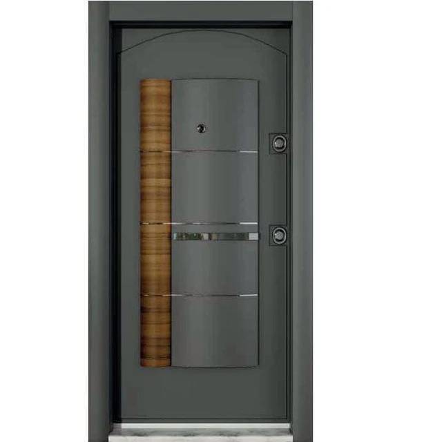 Turkish Satin Anthracite Composite Exterior Security Door – CK-1 | Modern Composite Build | Satin Finish | Thermal Insulation | Multi-Point Lock | Available in Single & 1½ Door