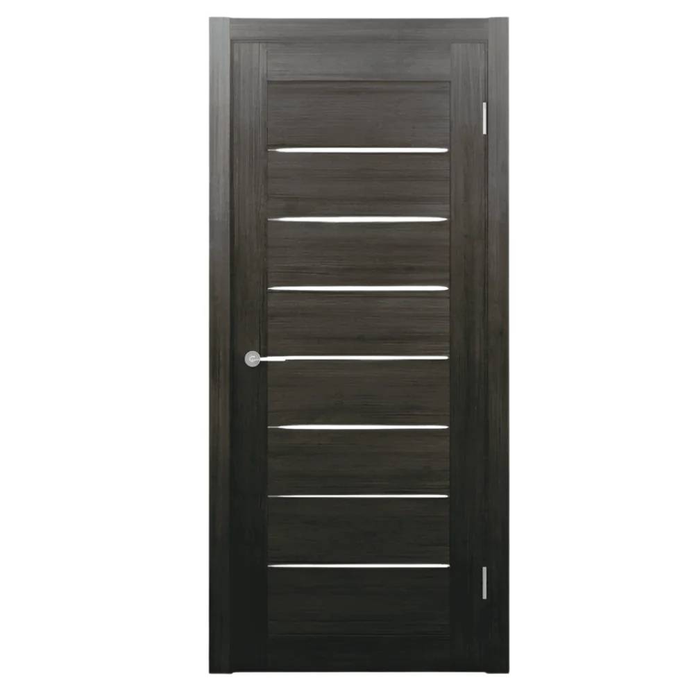 Unidoors Old Tree PVC Internal Door – MD01 | Solid Wood Core | Opaque Glass Inserts | 90x210cm | Free Installation Included