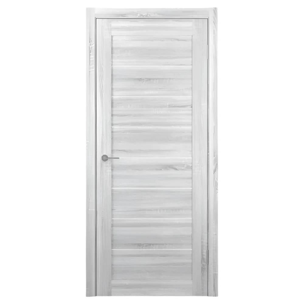 Unidoors Light Sonoma PVC Internal Door – MD01 | 90x210cm | Modern Wood Look | Free Installation