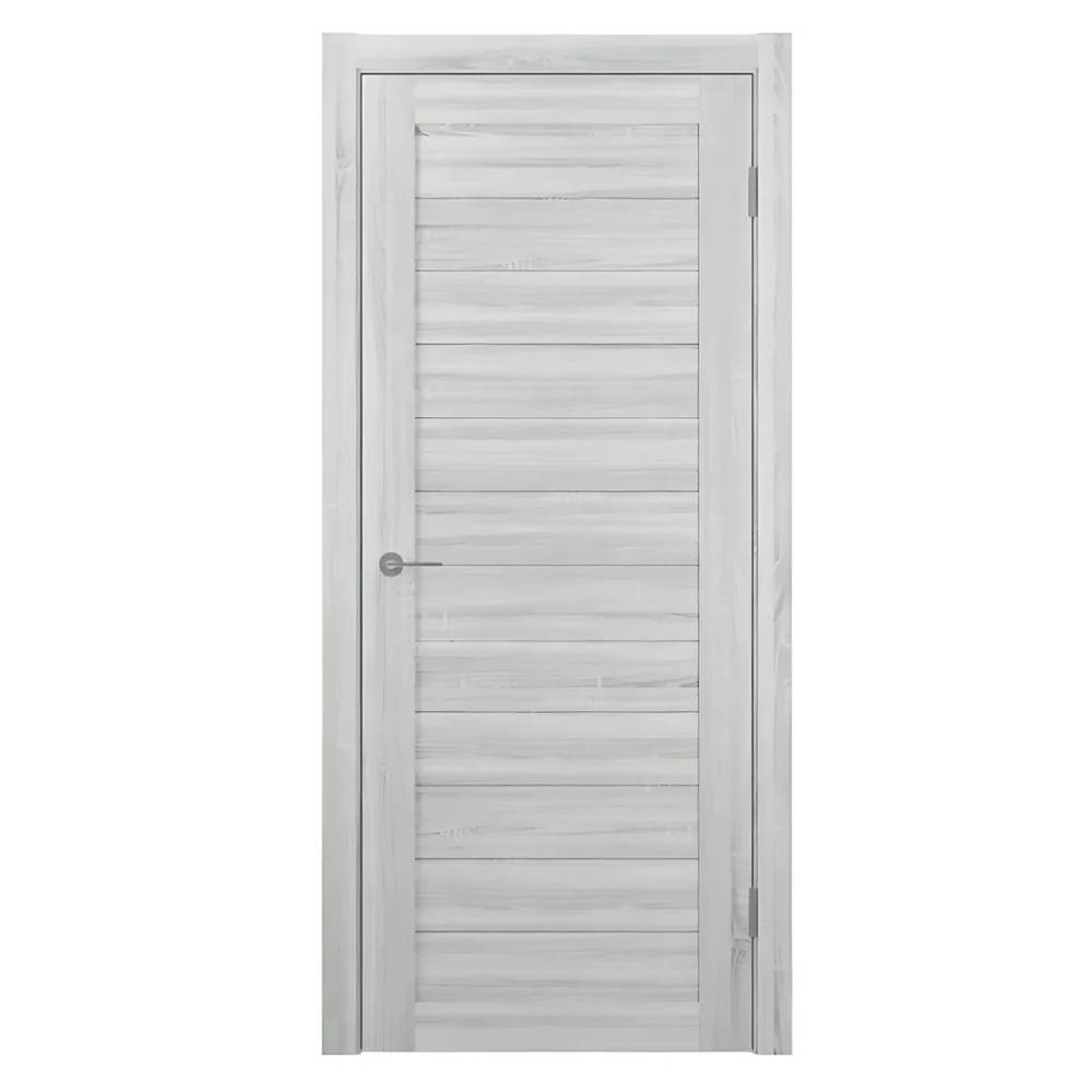 Unidoors Light Sonoma PVC Internal Door – ES01 – 80/90x210cm, Splash-Resistant Surface, Solid Wood Core, Free Installation & Contemporary Finish