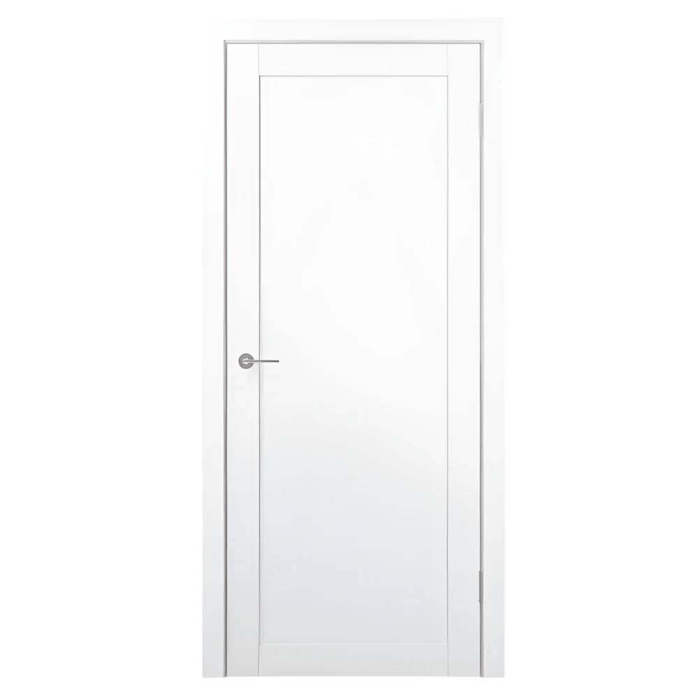 Unidoors White PP Internal Door – EL01 – 210x90cm, Solid Wood Core, Splash-Resistant Finish & Invisible Installation with Free Setup