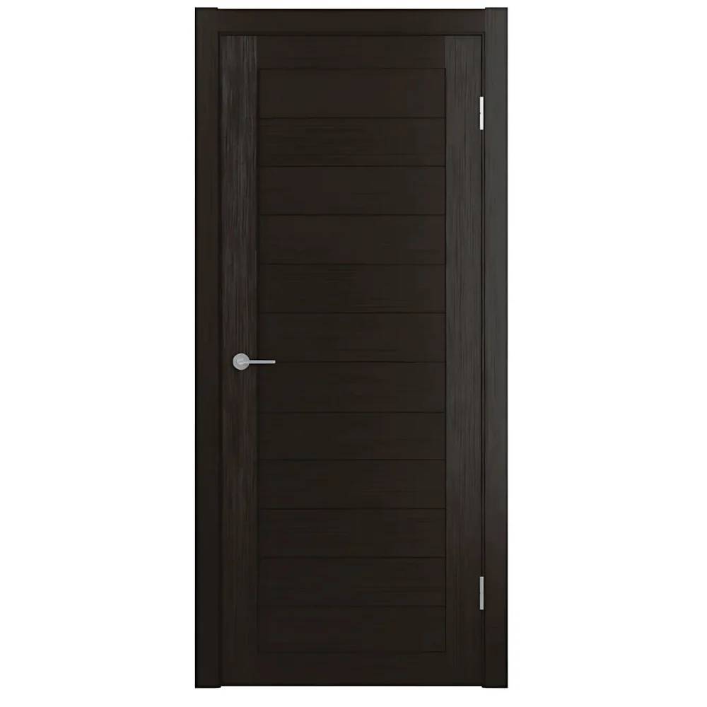 Unidoors Wenge PVC Internal Door – ES01 – 210x90cm, Solid Wood Core, Splash-Resistant Finish & Free Professional Installation