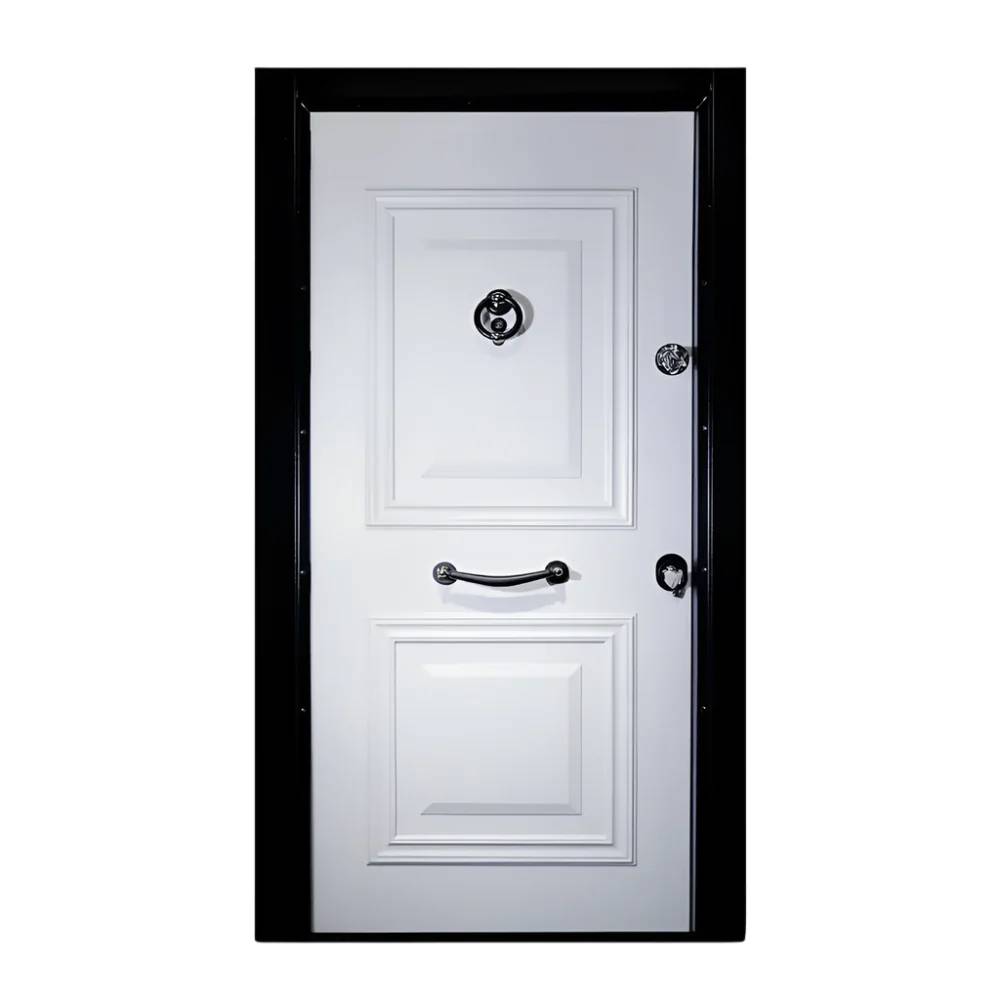 Decordin Luxury Single Door – PMR-021 | Lake Wood Finish, Dual Lock System, Peephole & Custom Sizing for Elegant Home Entrances