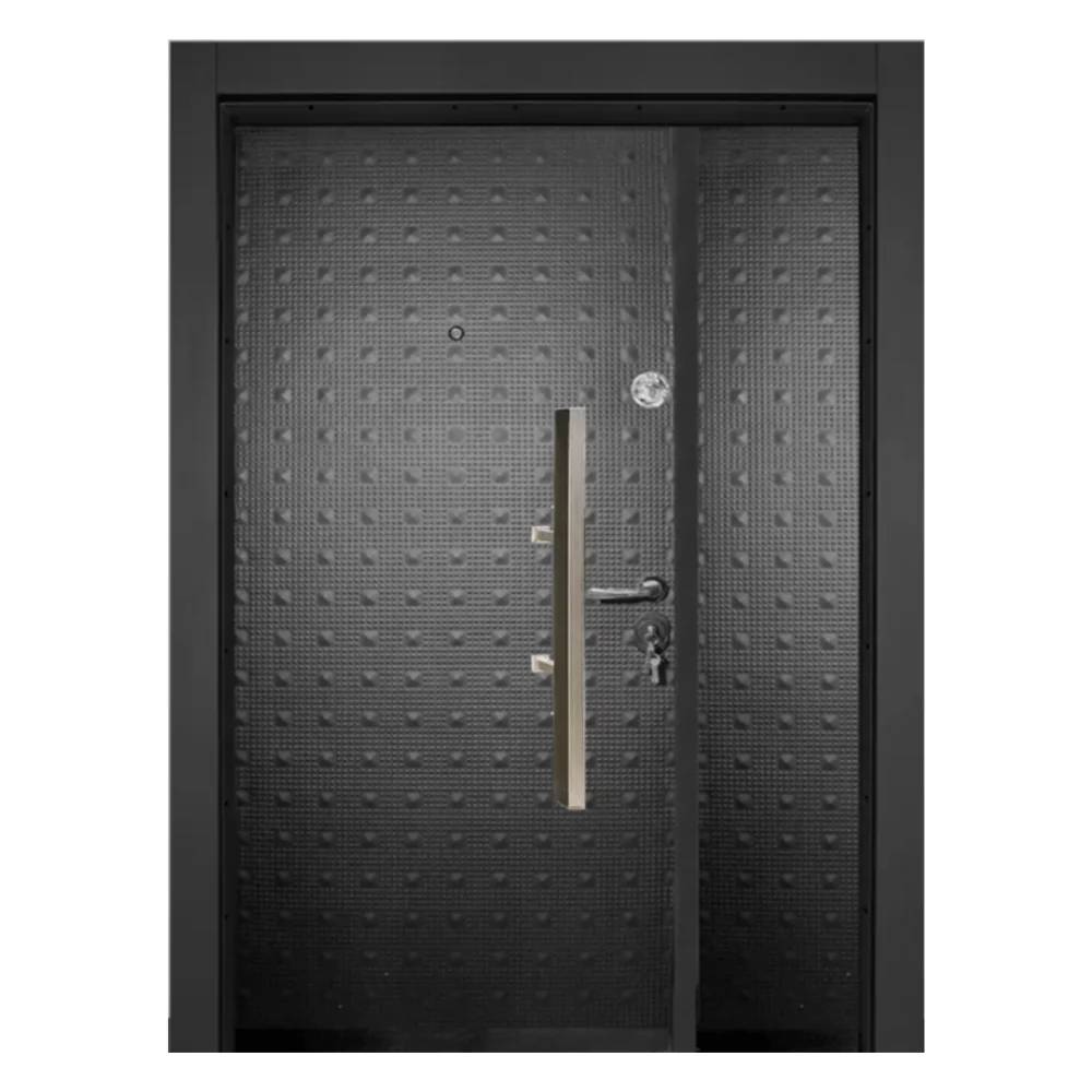 Full Metal One & Half Door – PMR-027 – Industrial-Grade 7ft x 4ft Door with Mono Lock, Peephole & All-Weather Design