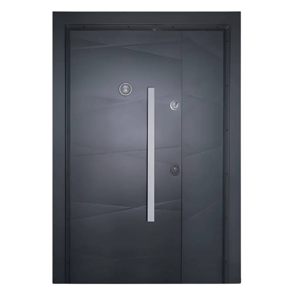 Full Metal One & Half Door – PMR-030 – 7ft x 4ft reinforced metal door with peephole, knocker & modern finish for secure home or office entryways