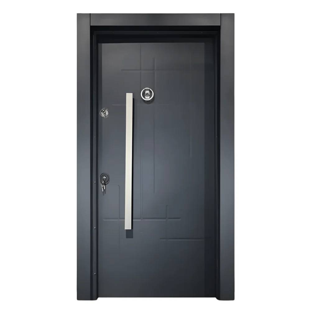 Full Metal Single Door – PMR-031 – 7ft x 3ft reinforced metal door with peephole, knocker & modern lock for secure residential and office entry