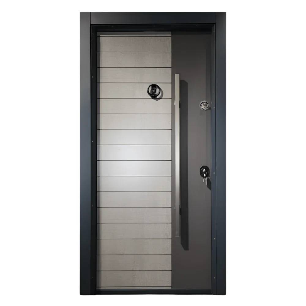 Laminox Single Door – PMR-015 – Premium Laminated Security Door with Mono Lock, Classic Wooden Finish & Reinforced Frame (Ideal for Interior/Exterior Use)