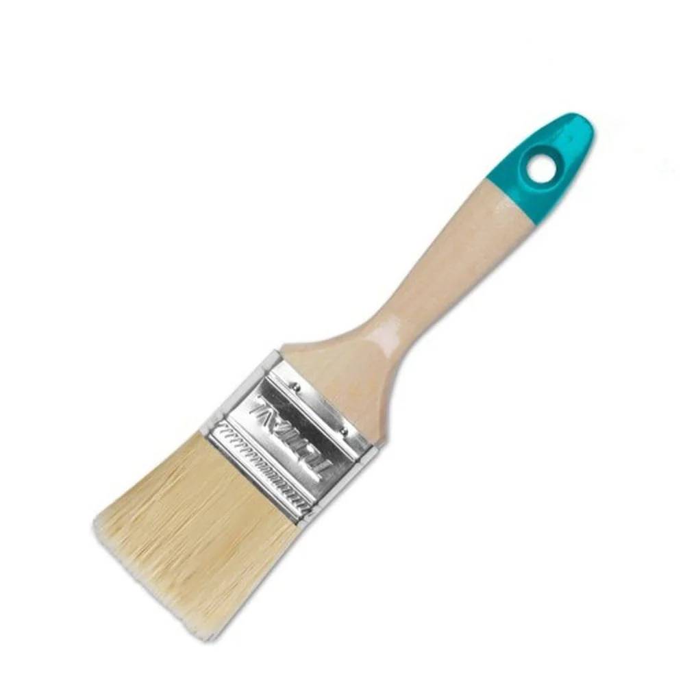 Total Paint Brush with Wooden Handle – 1.5", 2", 2.5", & 3" | Multi-Size Set for Smooth Painting