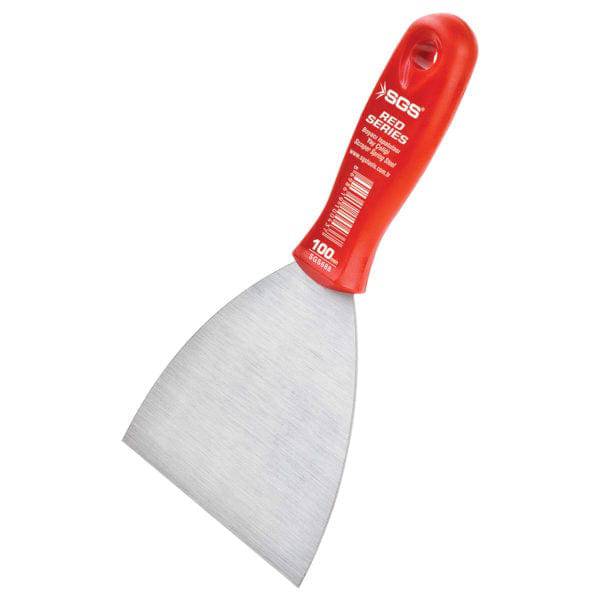 SGS Metal Painter Scraper with Plastic Handle – Red Series | Heavy-Duty Wall Scraper Tool for Plaster & Putty – 50cm to 120cm Sizes