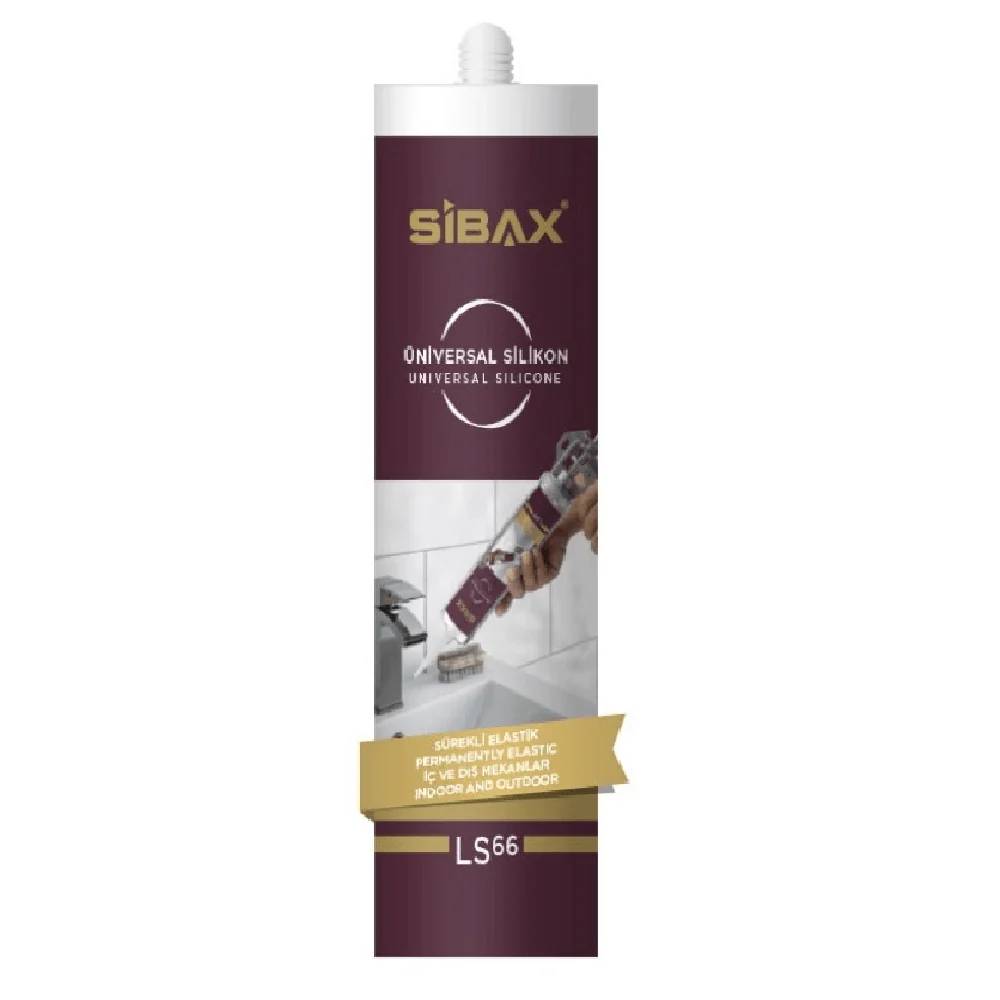 Sibax Universal Silicone 250g – LS66 | Multi-Surface Acetoxy Silicone Sealant for Indoor & Outdoor Use