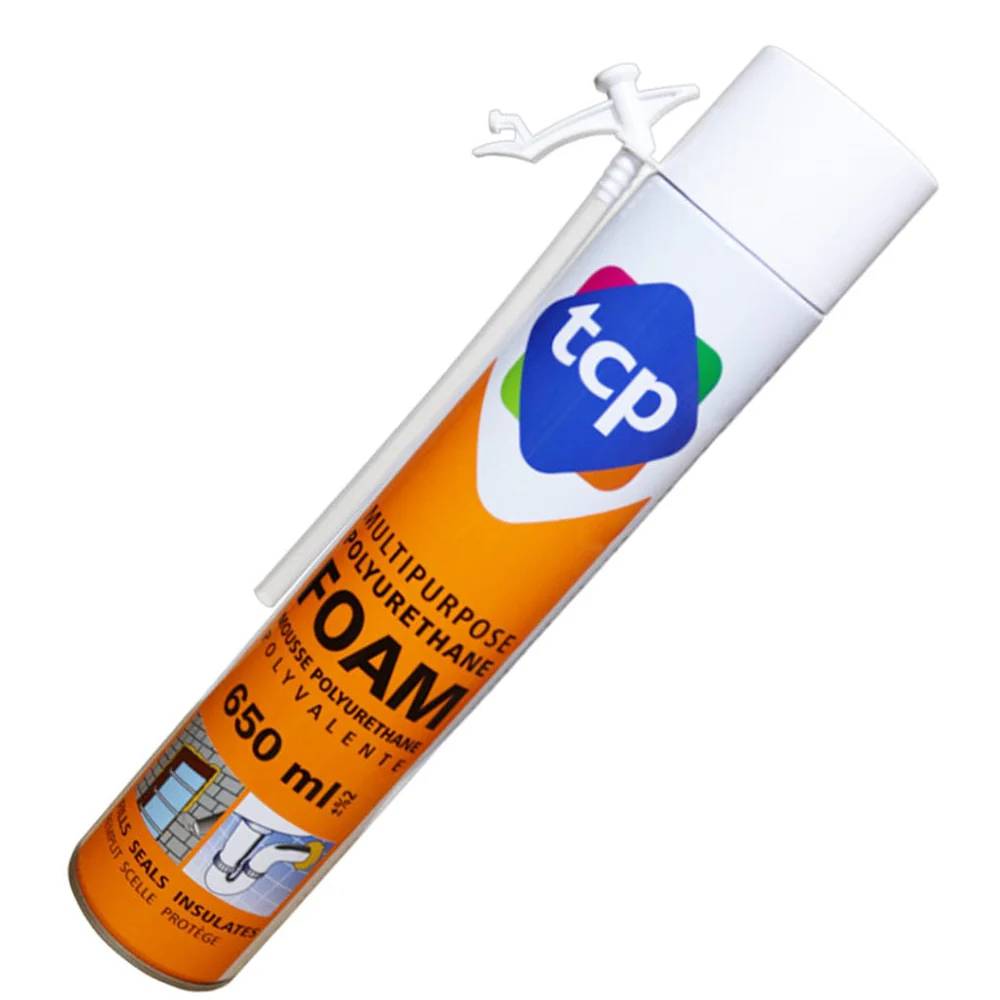 TCP Multipurpose Polyurethane Foam – 650ml / 750ml | Expanding Foam Sealant for Insulation, Filling & Construction Gaps