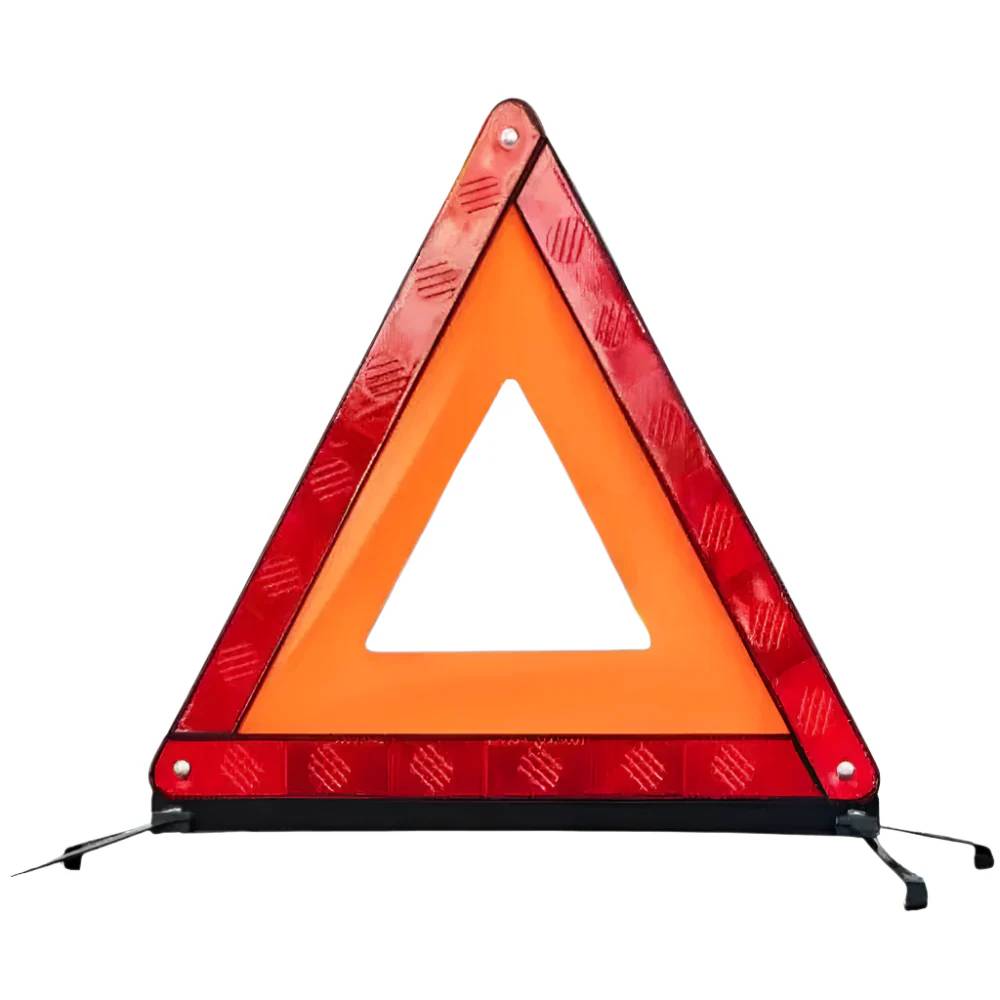 Wadfow Triangle Warning Reflector 43CM – WYJ3A43 – Foldable Emergency Roadside Safety Triangle with Reflective Surface & Compact Storage Design