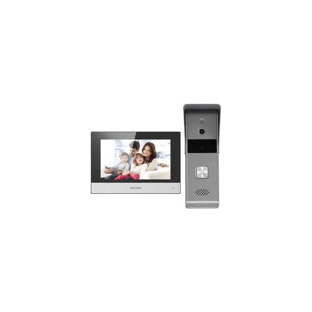 Hikvision Hybrid Video Intercom Kit – DS-KIS303-P – 7” Touch Indoor Station, Four-Wire Analog Doorbell, IP65 Rating, Hik-Connect Support, Flexible Analog + IP System