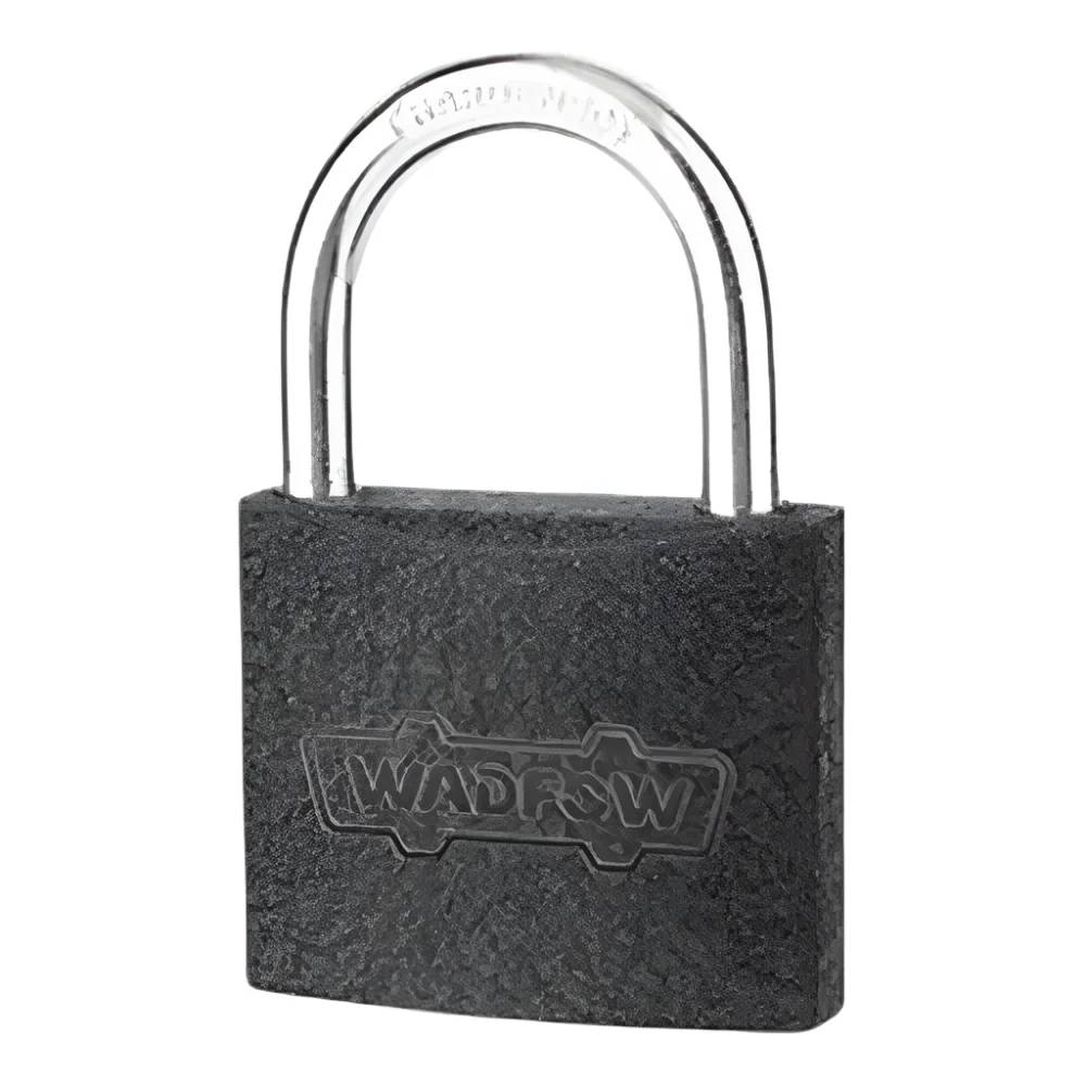 Wadfow Iron Padlock – Heavy-Duty Iron Body, Brass Cylinder & Waterproof Rubber Cover (32mm–75mm)