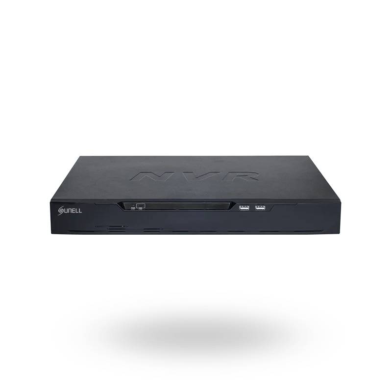 Sunell 16CH 1U 2HDD 16CH PoE NVR SN-NVR3516E2-P16 – 16-Channel IP Input, 8MP Recording, Dual HDD Slots (Up to 16TB), Built-in 16-Port PoE, Smart Search, Cloud Upgrade