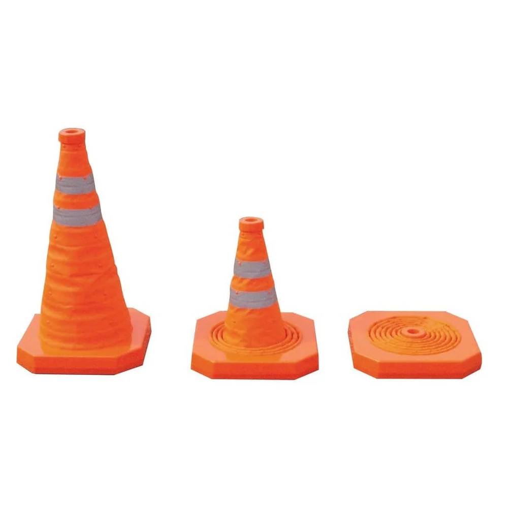 Collapsible Traffic Cone – Compact Design, Reflective Collar, High Visibility, Foldable for Easy Storage (30cm / 50cm)