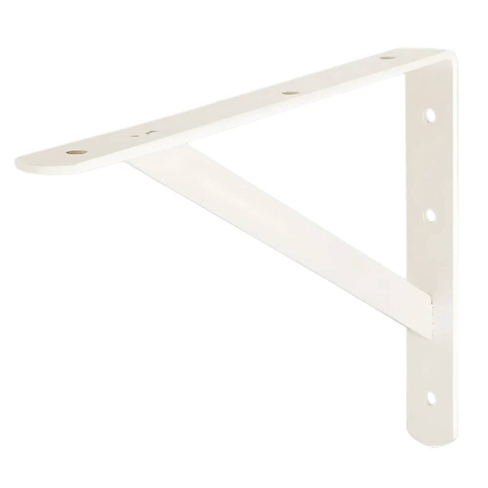 Ingco 8″×12″ Heavy Duty Shelf Bracket – IHDSB0812 – 500kgf Load Capacity, 4mm Steel, 6 Mounting Points & White Powder-Coated Finish for Garage, Workshop & Industrial Shelving