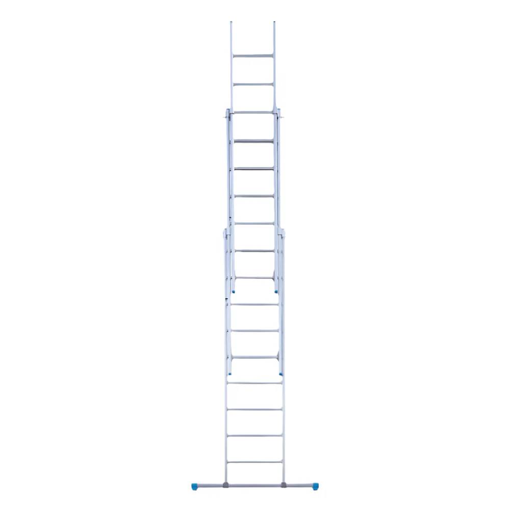 Wadfow Extension Ladder – WLD6H39 (3x9 Steps) & WLD8H28 (2x14 Steps) – 150kg Load Capacity, High-Grade Aluminum, Oxidized Finish for Durability, Lightweight & Multi-Use Design