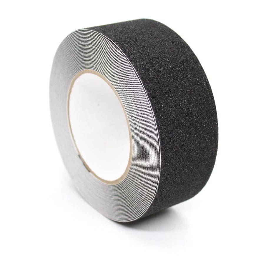 Black 60 Grit Anti-Slip Tape – 50mm x 10M Roll, P60 Grit, Triple Adhesive Layer, Heavy-Duty Safety Grip for Indoor/Outdoor Use
