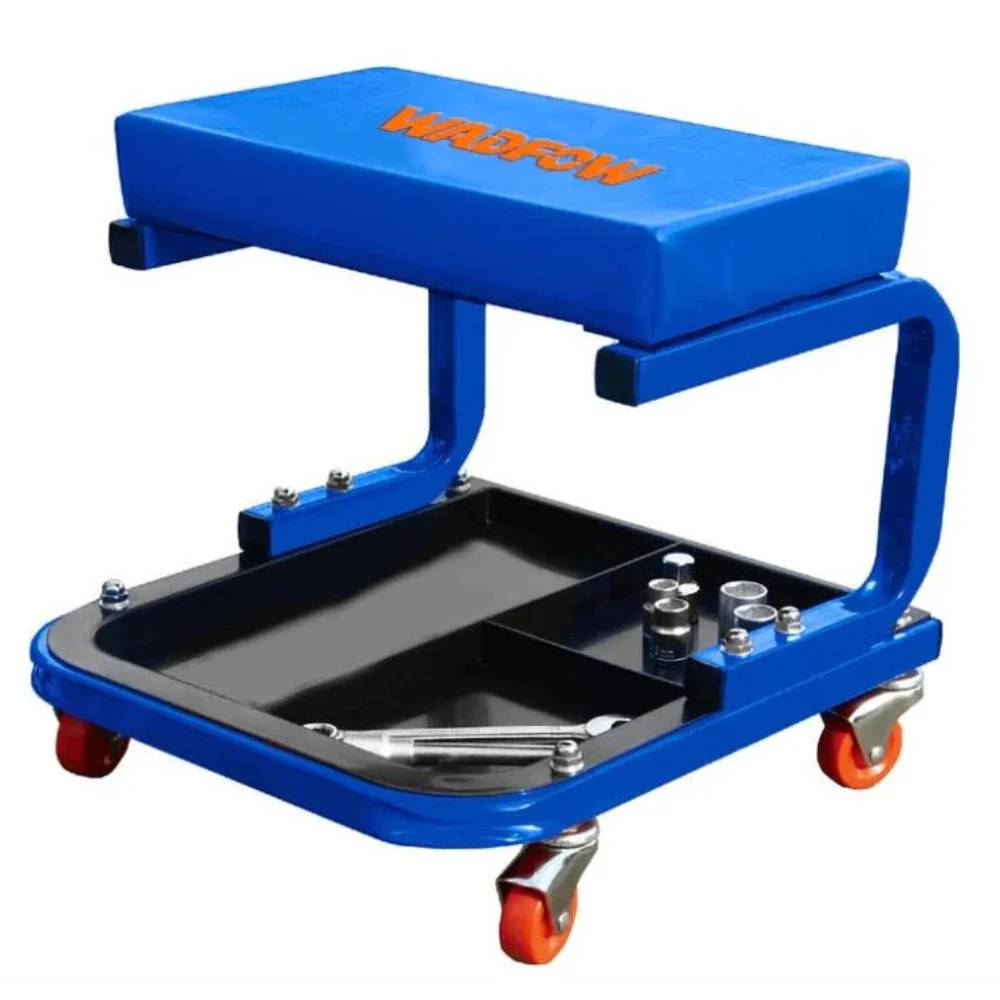 Wadfow Creeper Seat With Four 360-Degree Swivel Casters – WNC1501, 110kg Capacity, Lightweight Design for Garage & Workshop Use