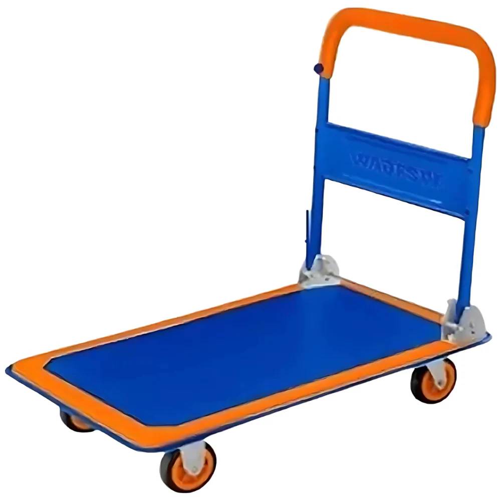 Wadfow Foldable Platform Hand Truck 300kg – WWB1330 | Heavy-Duty Steel Frame, Soft-Grip Handle, Foldable Design & Smooth-Roll Wheels for Warehouses, Workshops & Home Use