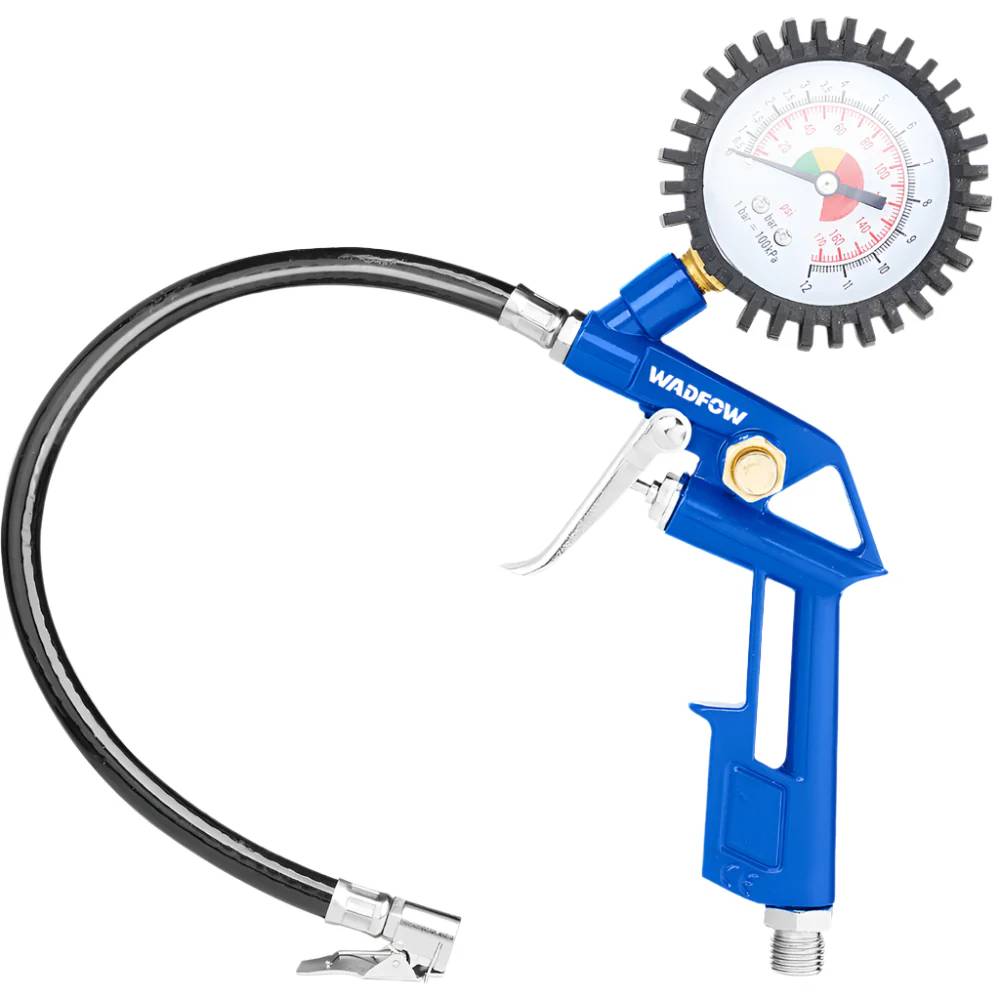 Wadfow Air Tire Inflating Gun – WGA2612, 12 Bar Max Pressure, Ergonomic Design, Ideal for Car Garages & Workshops
