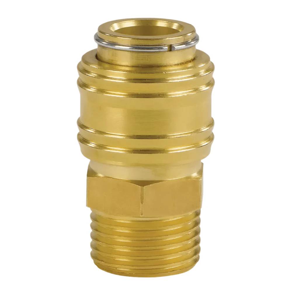 Einhell Quick Lock Coupling – Durable Brass Air Fitting, Available in R1/2", R1/4", R3/8" Thread Sizes