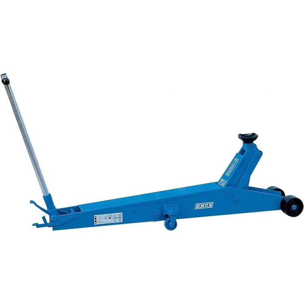 OMCN Topline Hydraulic Trolley Jack – 3 Ton Capacity – Low Profile Design with Foot Control, Hand Descent & Rubber Support Pad for Heavy-Duty Vehicle Lifting