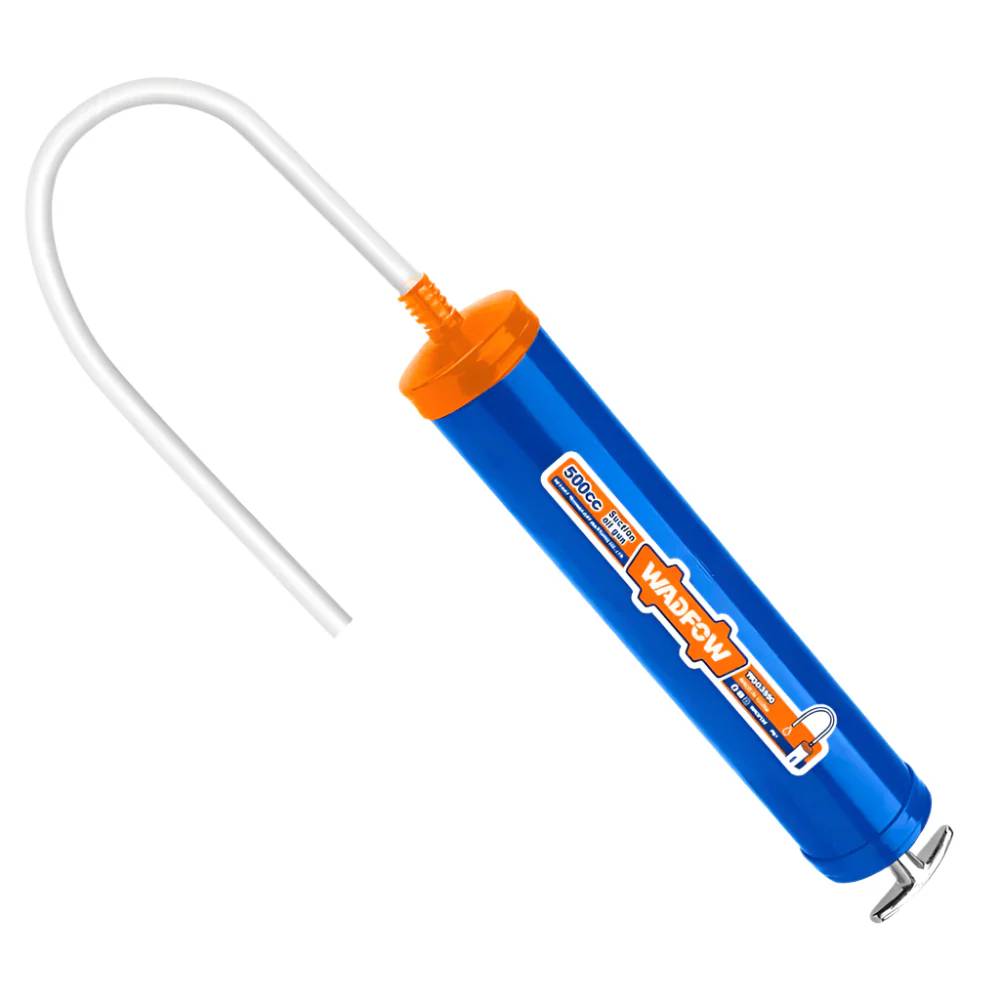 Wadfow Suction Oil Gun 500cc – WGG3550 – Heavy-Duty Oil Extraction & Dispensing Tool with Aluminum Head & Steel Tube for Automotive and Workshop Use