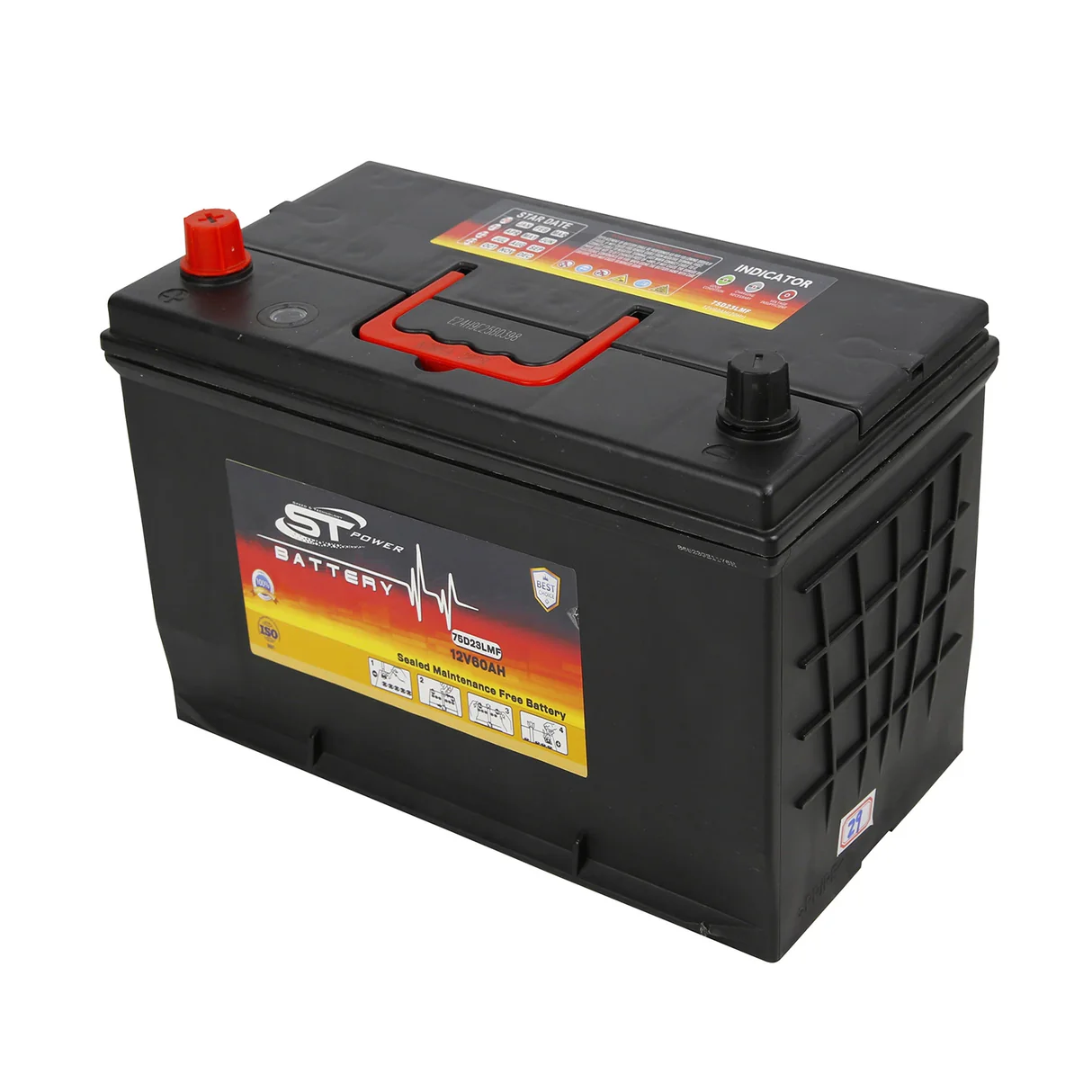 S&T 17 Plate Power Car Battery 12V 80AH DIN – DIN80MF | Auto Spare Parts Ghana