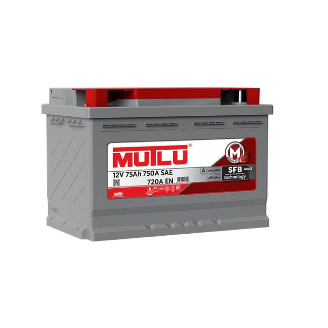 Mutlu 15 Plate Car Battery 75AH | Auto Spare Parts Ghana