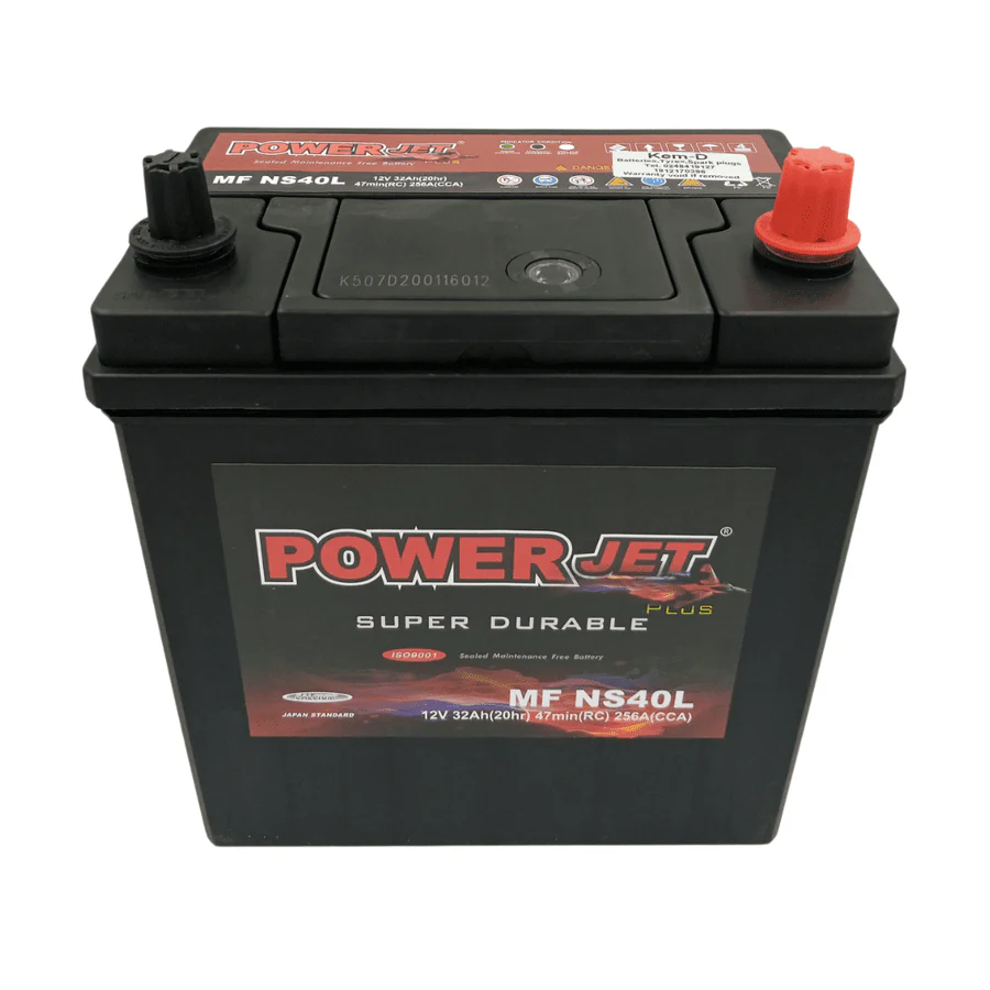 Powerjet 11 Plates 12V Car Battery 32Ah – NS40L | Auto Spare Parts Ghana