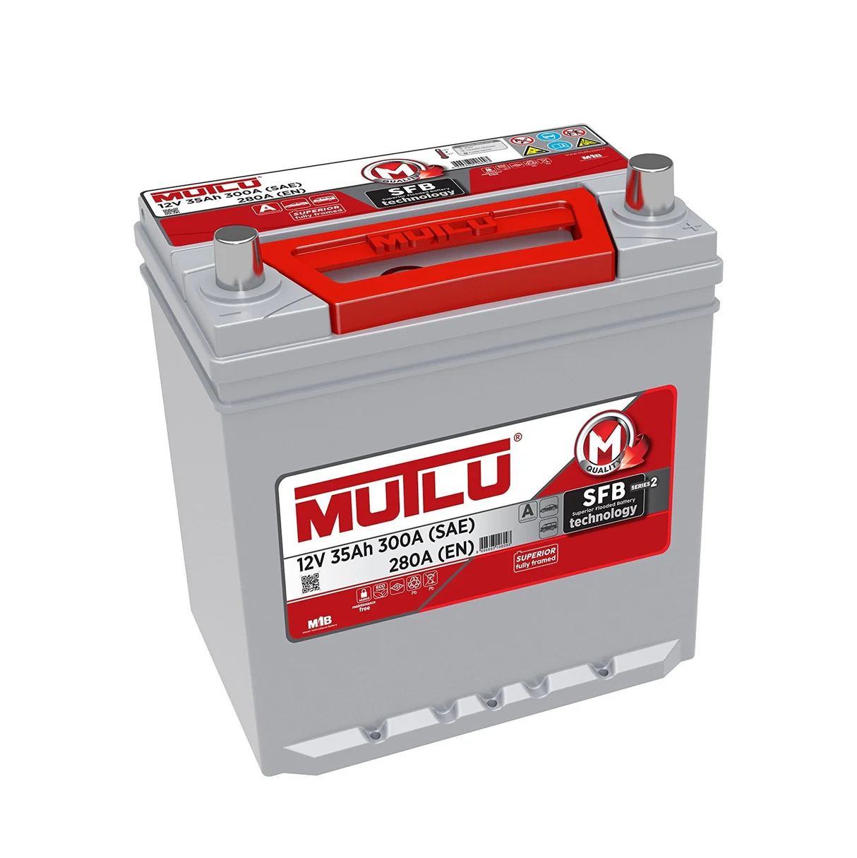 Mutlu 9 Plate Car Battery 35AH | Auto Supply Ghana