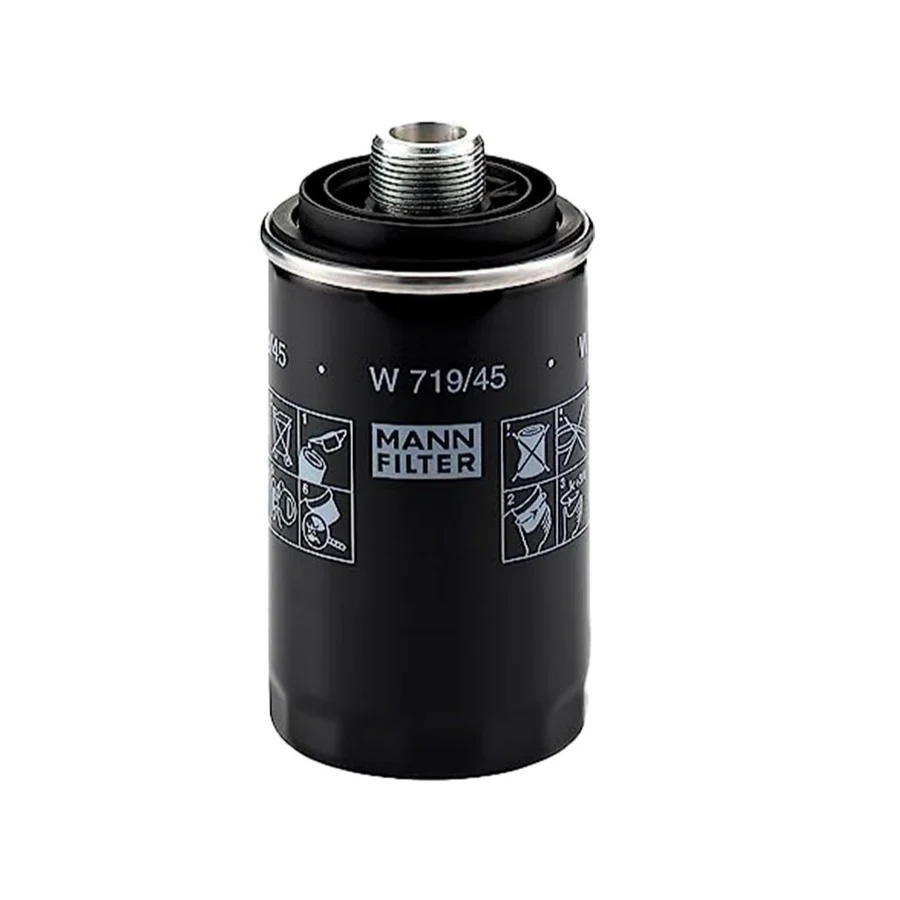 Mann Spin-on Oil Filter - W 719/45 | Genuine VAG, Audi, VW & Geely Engine Protection | Auto Supply Ghana