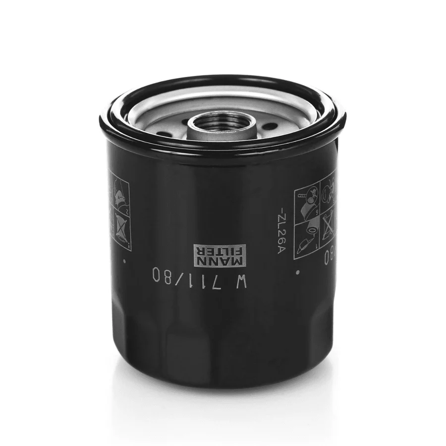 Mann Spin-on Oil Filter - W 711/80 | Genuine Caterpillar, Chery & Industrial Engine Protection | Auto Supply Ghana