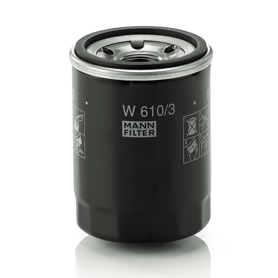 Mann Spin-on Oil Filter - W 610/3 | Genuine FIAT, Honda, Mitsubishi, Great Wall, Volvo & Multi-Brand Engine Protection | Auto Supply Ghana